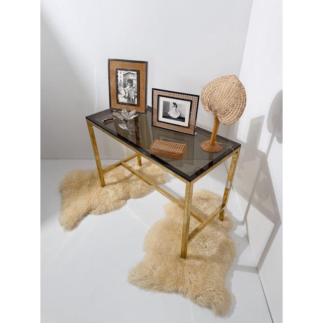 1960s Italian Bamboo, Cane and Rattan Table Lamp with Fan-Shaped Shade in the style of Ingo Maurer, 1960s For Sale - Image 5 of 18