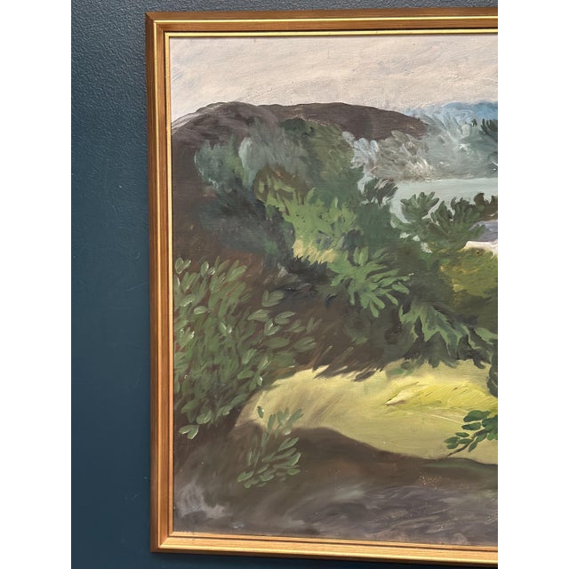 Mid-Century Modern Swedish Artist, Evening in the Archipelago, 1964, Oil on Canvas, Framed For Sale - Image 3 of 18