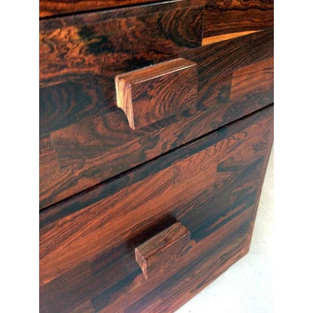 1980s Rare Solid Mexican Cocobolo Wood Desk Don Shoemaker For Sale - Image 5 of 9