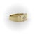 1990s 1990s 14k Gold Marquise Diamond Signet Ring, Size 6.5 For Sale - Image 5 of 11