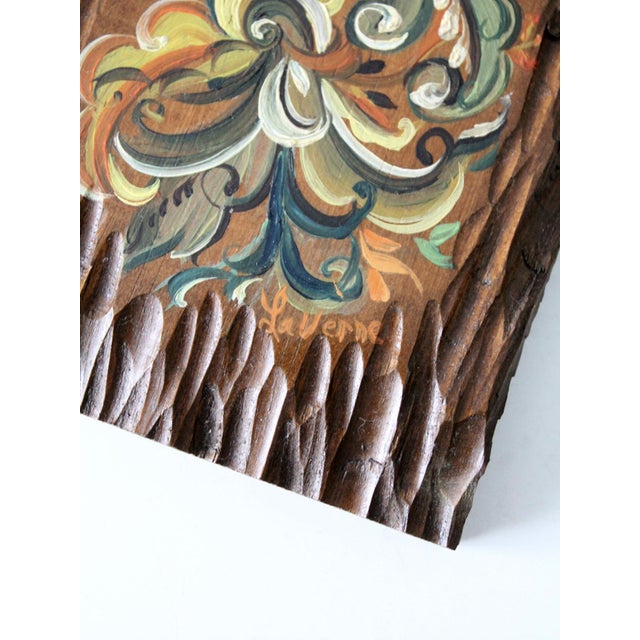 Mid Century Painted Wood Wall Art Pair For Sale - Image 9 of 11