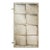 Handcrafted Silver Glass Window Wall Mirror 31.625 X 57.375 In. For Sale