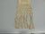 Vintage Tan Woven Swedish Eyelet Trim with 12" fringes Size: 6.25"W x 40"Long