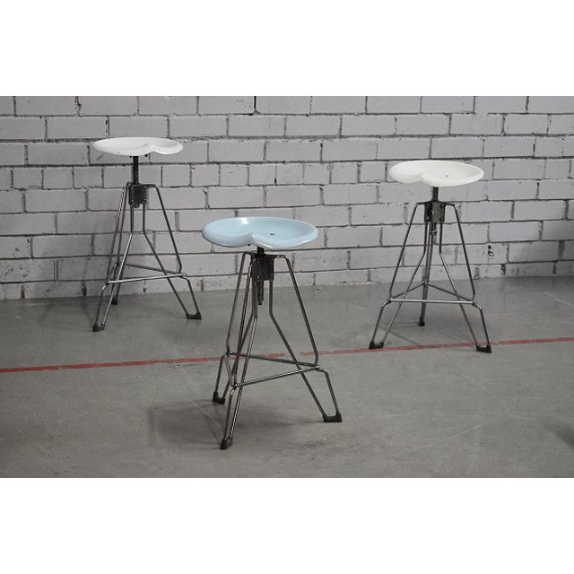 Clipper Bar Stools by Yasu Sasamoto for Dulton, Japan, 1980s For Sale - Image 6 of 9