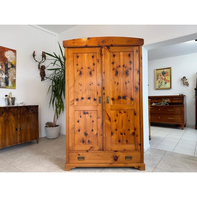 Swiss Wardrobe in Pine For Sale - Image 12 of 12