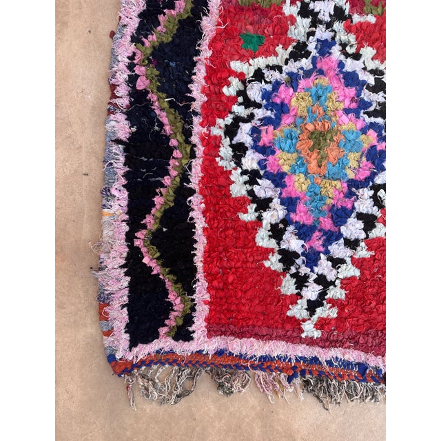 Tribal 1980s Moroccan Colorful Vintage Rug - 2'11" X 6'10" Ft For Sale - Image 3 of 9