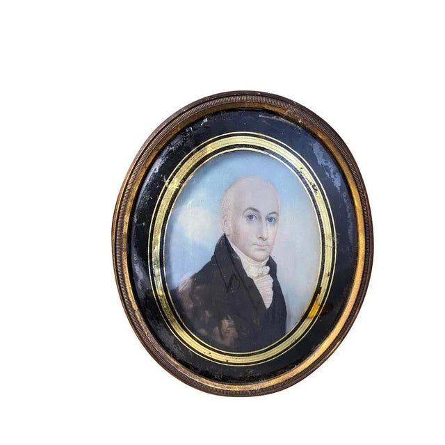 Wooden-Framed Painting of an English Gentleman, 18th Century For Sale - Image 3 of 7