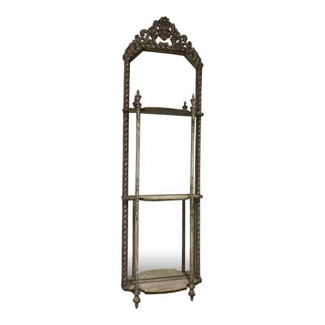 Early 20th Century Victorian Gilt Mirrored Wall Shelf For Sale