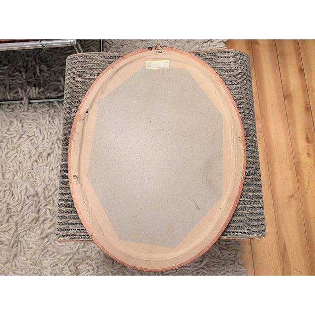 Vintage German Mirror in Gilded Wooden Frame, 1960s For Sale - Image 11 of 13