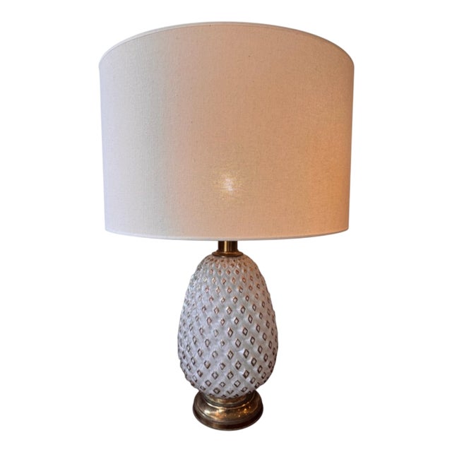 Pineapple Murano Glass Table Lamp, 1950s For Sale