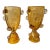 Contemporary Pair of Murano Glass Vase Macaroons Lamps, Italy For Sale