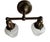 Metal Antique Double Wall Sconce Completely Restored Original Patina For Sale - Image 7 of 8