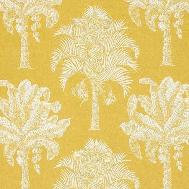 A silhouette print of magnificent palms, this large-scale pattern offers a big dose of exotic flair. It's that touch of...