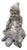 Mid-Century Cast Stone Gnome wiith Turtle, 1950s For Sale