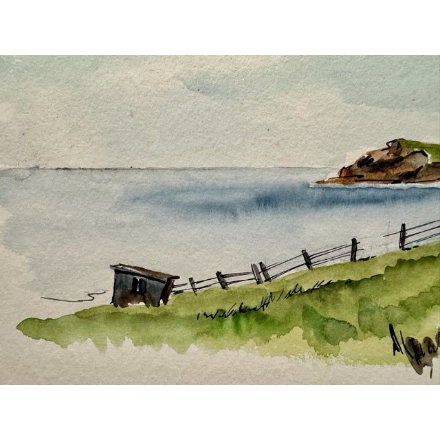 Original watercolor on paper by Henry Emil Salloch, also known as Heinz Emil Salloch, the German-born American artist and...