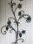 1950s Wrought Iron Floral Garden Wall Decor For Sale - Image 5 of 11