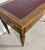 Brown French Louis XVI Style Walnut Writing Desk With Leather Top, Early 20th Century For Sale - Image 8 of 9