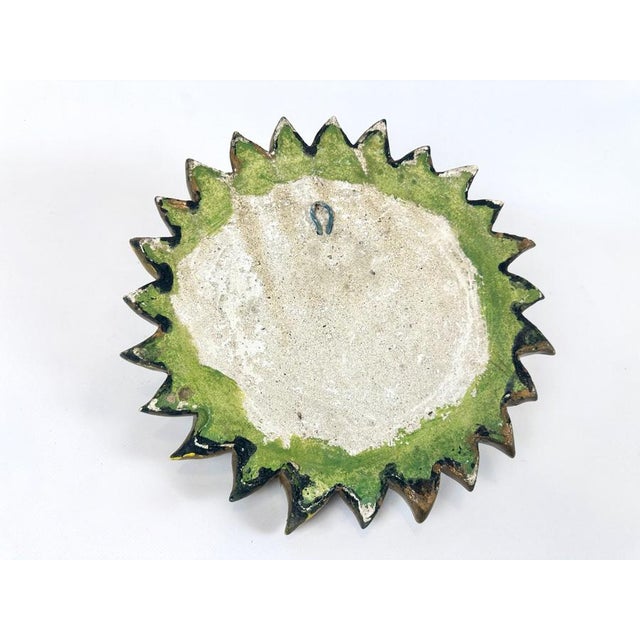 Vintage Concrete Wall Sun Face Sculpture, 1900s For Sale - Image 5 of 6