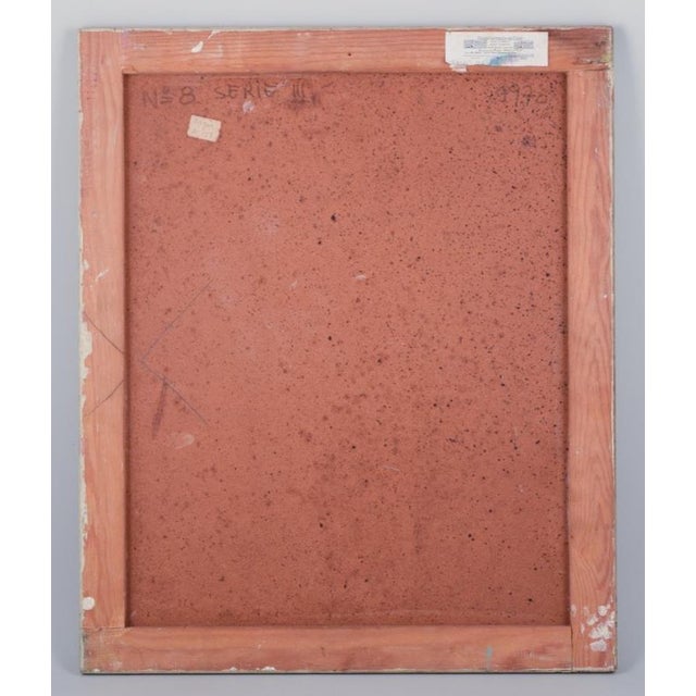 R, Wagner, Abstract Composition, 1970, Oil on Board For Sale - Image 6 of 10