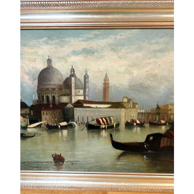 19th-Century Italian Venetian Capriccio of the Bacino di San Marco For Sale - Image 9 of 18