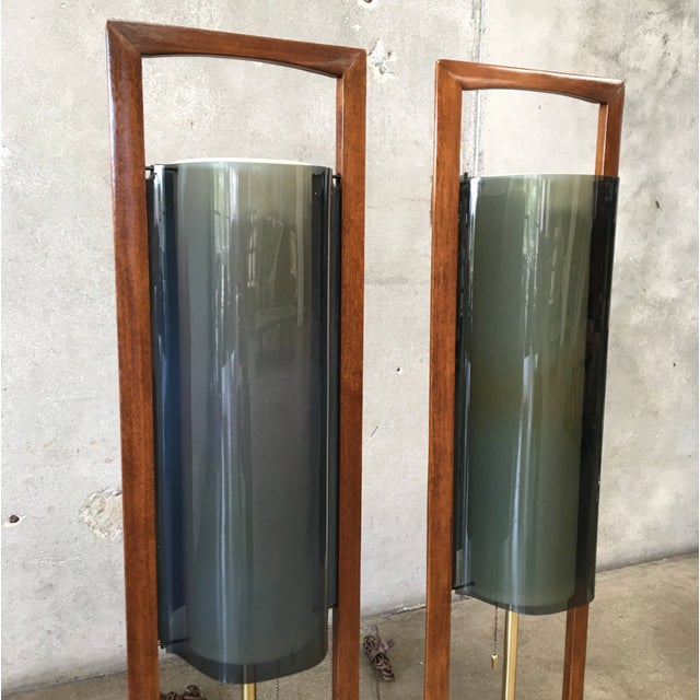Wood Pair of 1960s Modeline of California Mid-Century Modern Lamps, Unmarked For Sale - Image 7 of 12