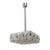 Mid-Century Pendant Lamp in Glass & Chromed Steel from Kamenický Šenov, Czechoslovakia, 1970s For Sale - Image 15 of 15