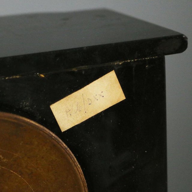 Black Marble Table Clock For Sale - Image 11 of 12