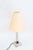 Nickel Table Lamp with Fabric Shade Vienna, Austria, 1920s For Sale - Image 4 of 18