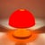 Italian Space Age Mushroom Table Lamp in Orange and White Plastic, 1970s For Sale - Image 3 of 11