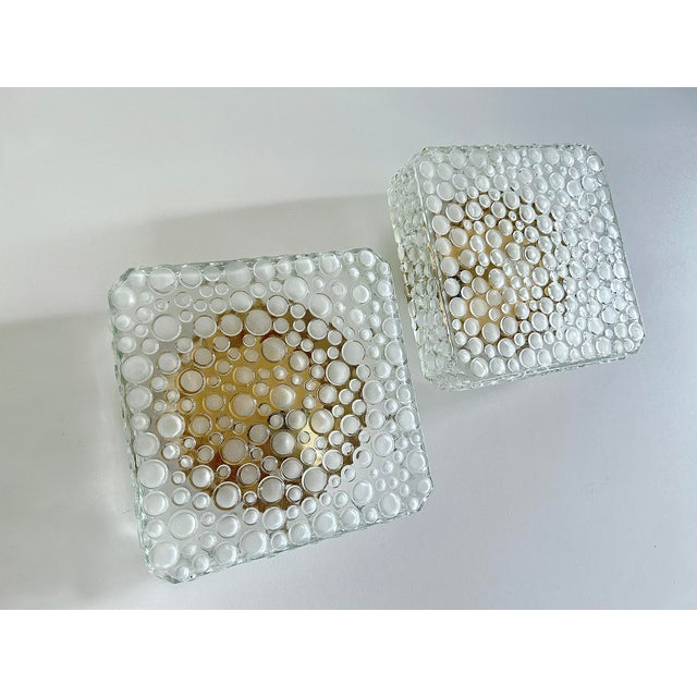 Vintage Bubble Glass Sconces from Erco, 1970s, Set of 2 For Sale - Image 4 of 18