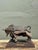 Vintage 1971 Brutalist Torch Cut Steel Bull For Sale - Image 4 of 12