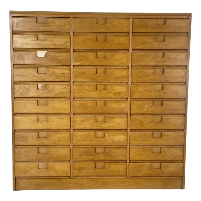 Mid-Century Haberdashery Bank of Drawers, 1940s For Sale