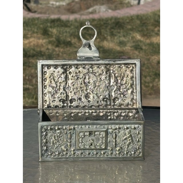 Metal Erhard and Sohne Hinged Box For Sale - Image 7 of 7