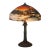 Antique Pittsburg Reverse Painted Table Lamp With Forest Scene C1920 For Sale
