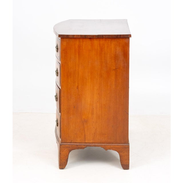 Wood George III Style Fruitwood Chest of Drawers For Sale - Image 7 of 9