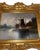 Realism Set of Two 19th Century Antique Marine Oil Paintings in Gilt Frames For Sale - Image 3 of 10