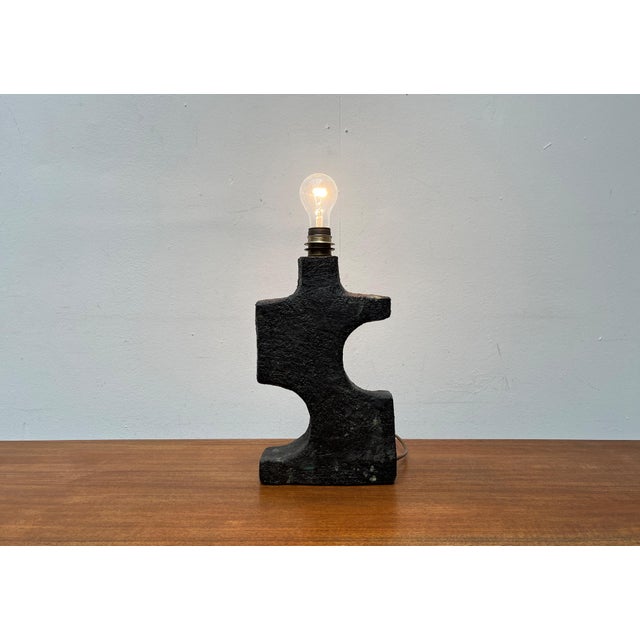 Metal Mid-Century Studio Pottery Brutalist Table Lamp, 1960s For Sale - Image 7 of 18