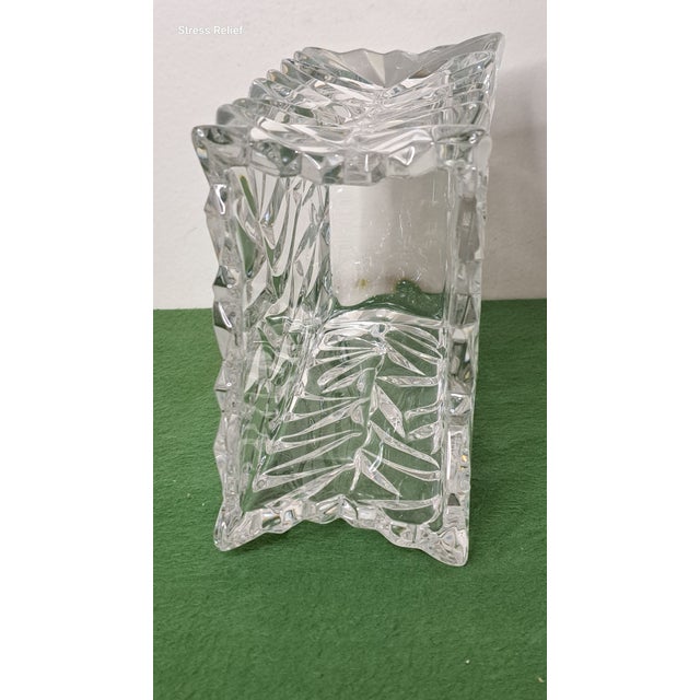 Vintage Rosenthal Studio-Line Crystal Crinkle Paper Bag Vase, Germany For Sale - Image 9 of 11
