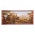 18th Century French Provincial Farmyard Painting With Roosters and Hens For Sale