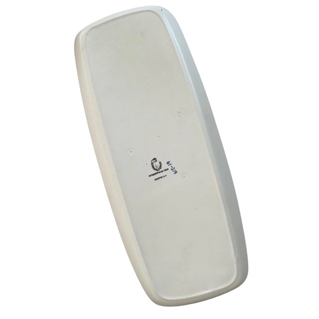 Mid 20th Century Mid-Century Stavangerflint Hand-Painted Ceramic Tray With Gardener Motif, Norway For Sale - Image 5 of 6