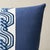 Schumacher Schumacher The Twist Embroidered 18" Pillow in Marine For Sale - Image 4 of 4