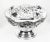 Vintage Large Silver Plated Punch Bowl Cooler with Floral Decoration For Sale - Image 3 of 13