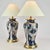 Late 20th Century 1980s Tassel Decorated set of Chinese Porcelain Table Lamps For Sale - Image 5 of 9
