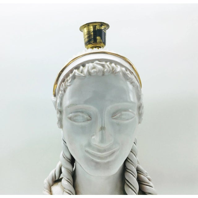 Ceramic Table Lamp, 1950s For Sale - Image 4 of 5