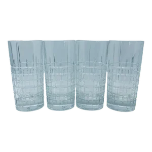 Vintage Ralph Lauren Highball Glass Cocktail Party Crystal Made in Germany a Set of 4