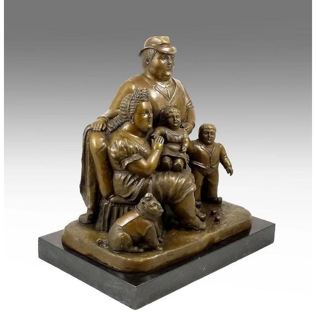 Contemporary Family Sculpture, 20th Century, Bronze For Sale - Image 3 of 9