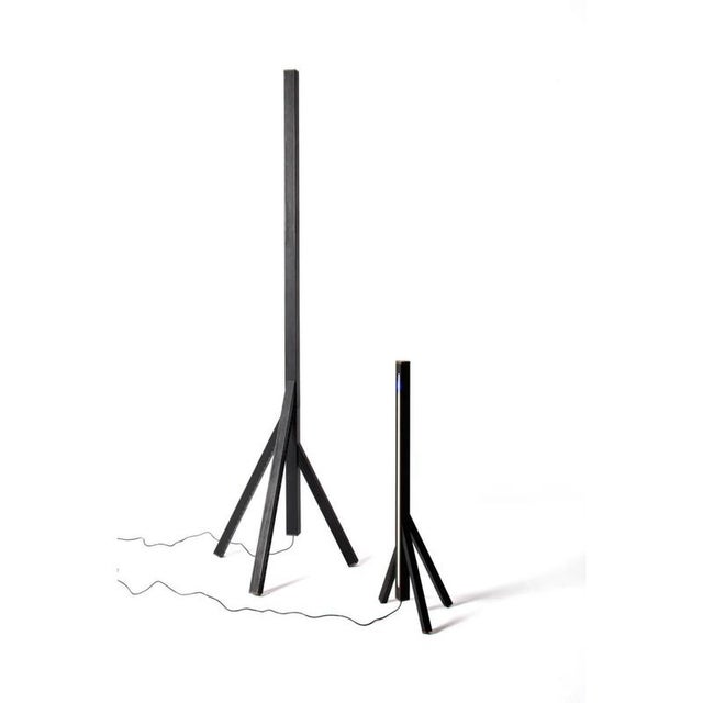 Stecco Floor Lamp in Aluminum and Vegetable Tanned Leather by Oscar Maschera For Sale - Image 13 of 16