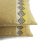 Yellow and Tan Mini Herringbone Embellished With Gray and Gold Fretwork Trim Pillow Cover with Kelly Wearstler Trim For Sale In Portland, OR - Image 6 of 7