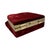 Antique French Red Velvet Jewelry Casket For Sale - Image 12 of 16