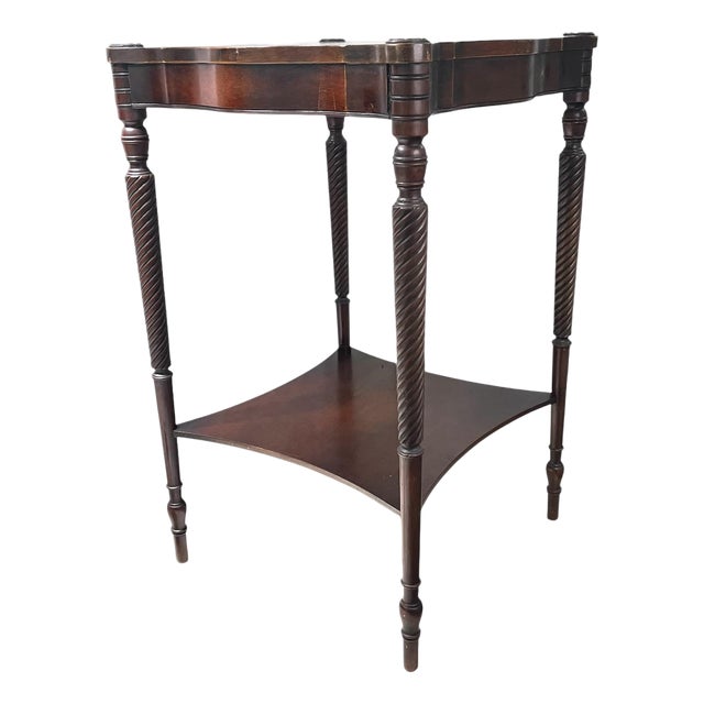1940s American Mahogany Side Table For Sale